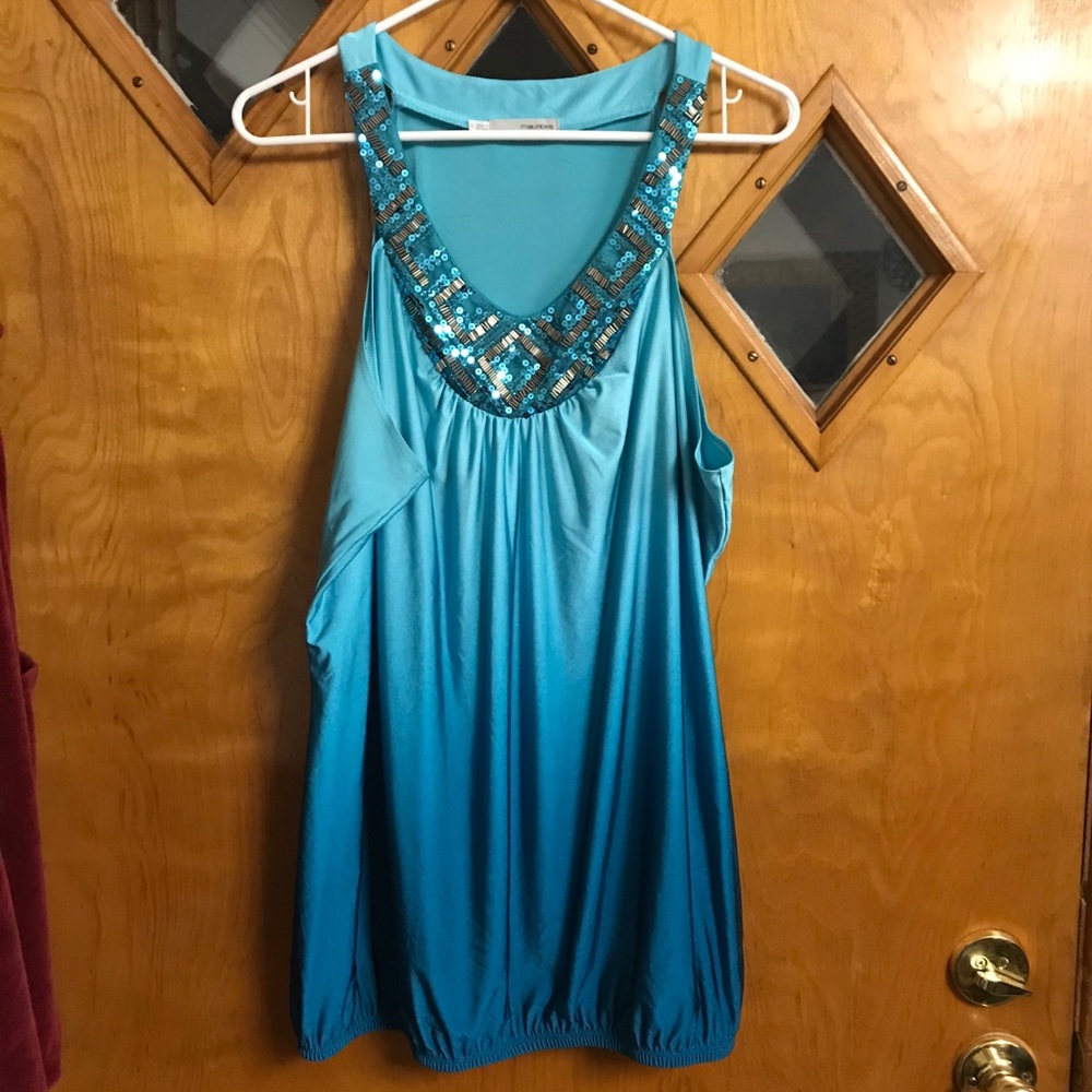 Blue tank top by Maurice’s. Size 1